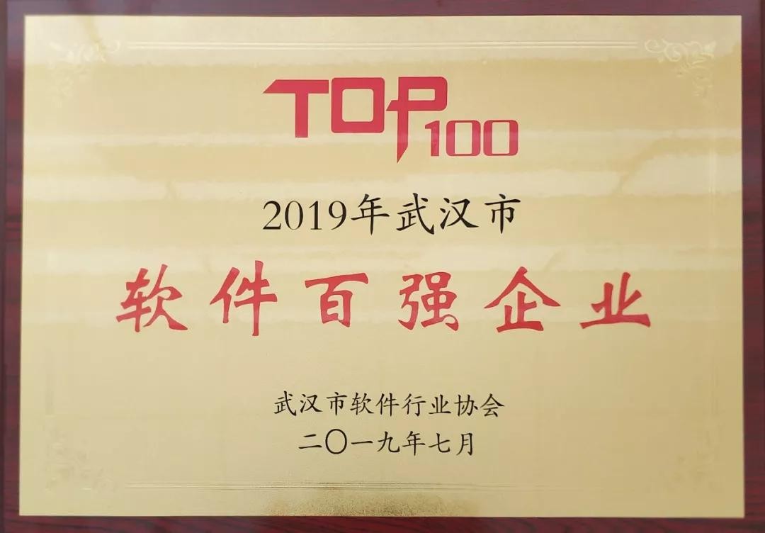 亚星游戏动力荣获2019年武汉市软件百强企业榜单第一名